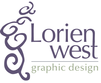 Lorien West Graphic Design Logo